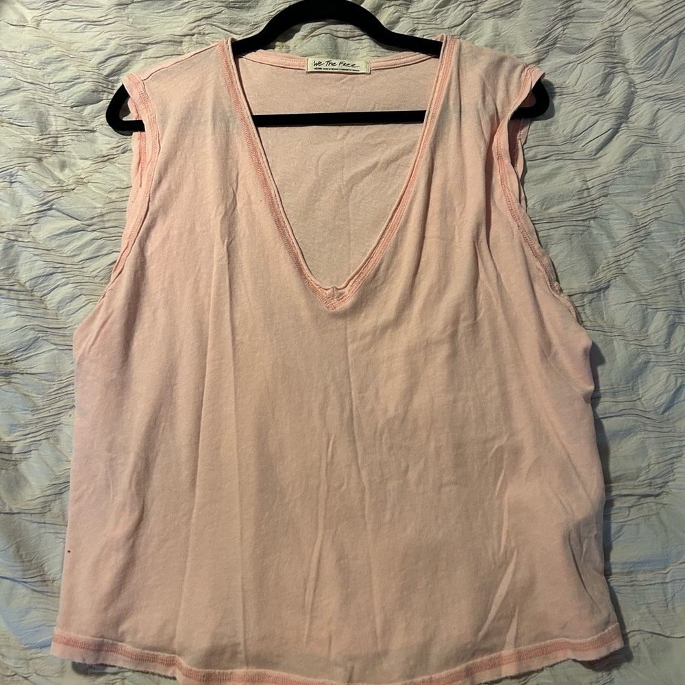 free people v neck oversized t shirt